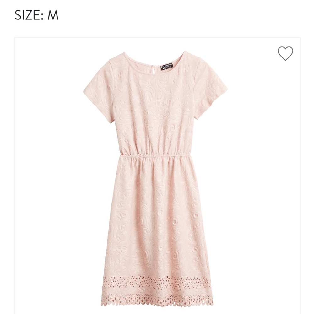 Delicate pink A-line dress